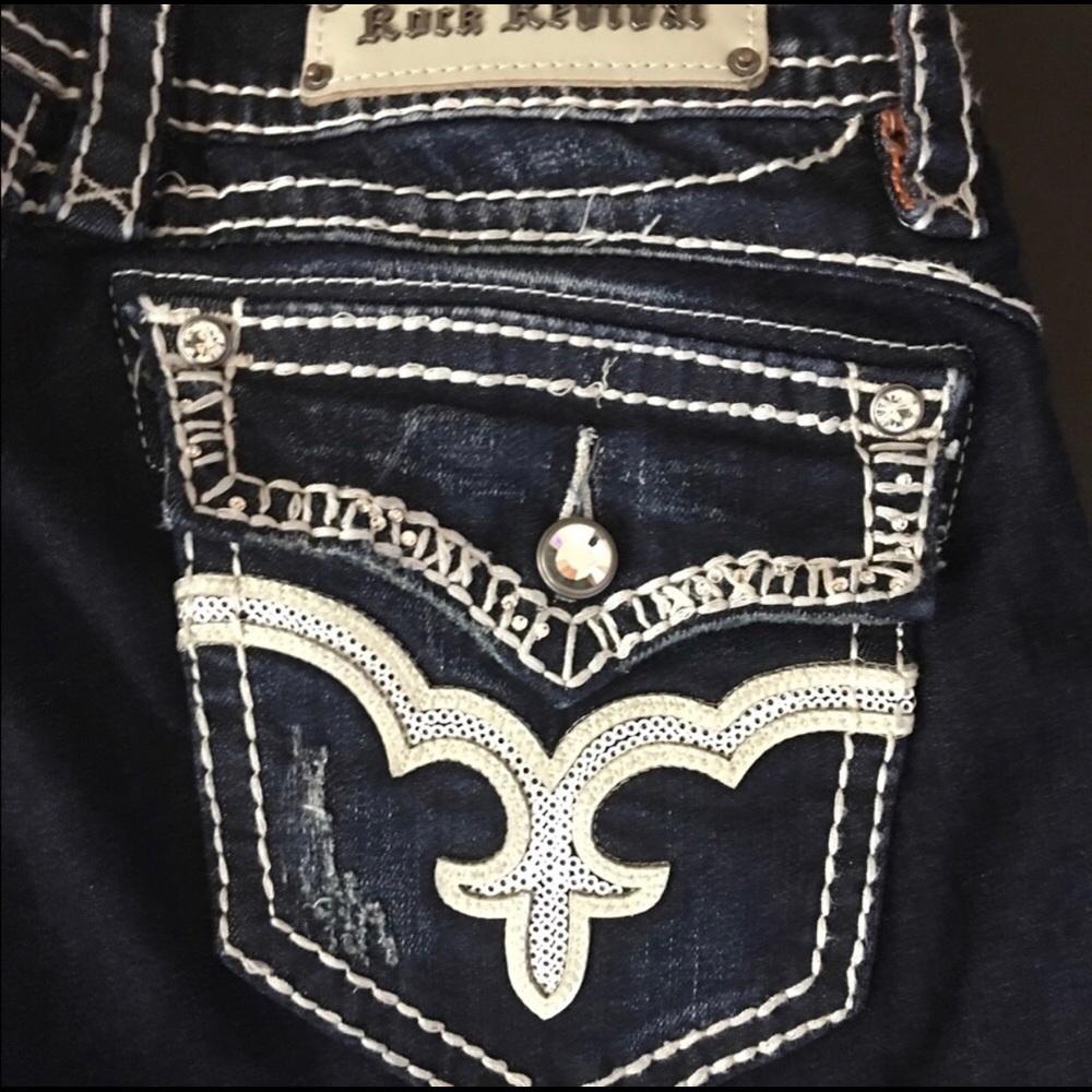 💞Rock Revival May Skinny Jeans 30 Stretch! HTF!💞